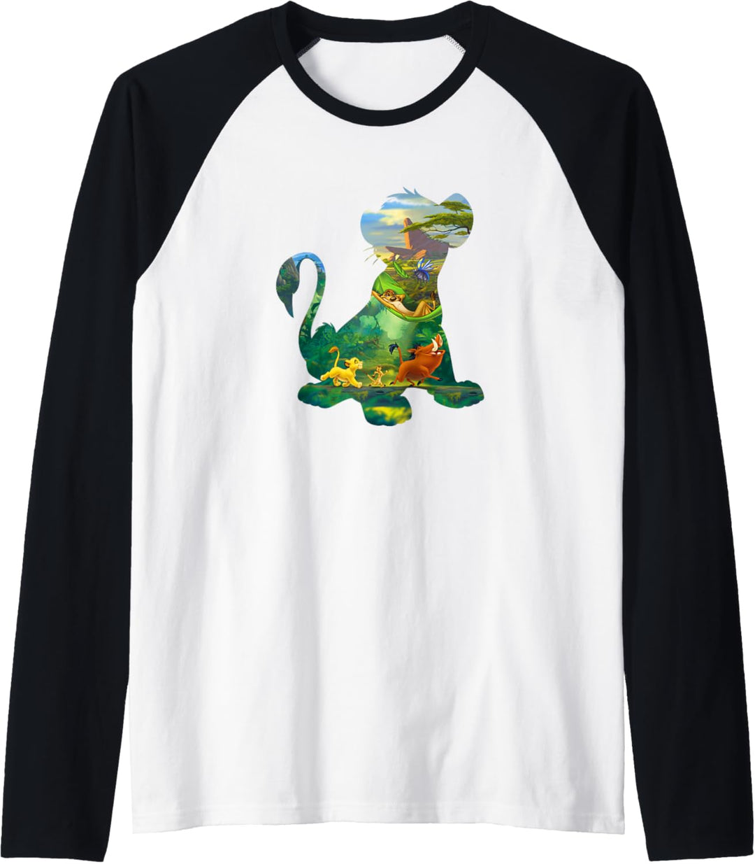 Disney Lion King Simba Sitting Art Fill Raglan