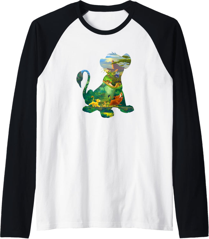 Disney Lion King Simba Sitting Art Fill Raglan