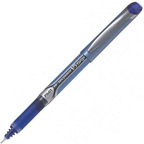 Pilot V5 Tintenroller gummierter Griff Nadelspitze 0,5 mm Schreibspitze 0,3 mm Strichbreite 12 Stück