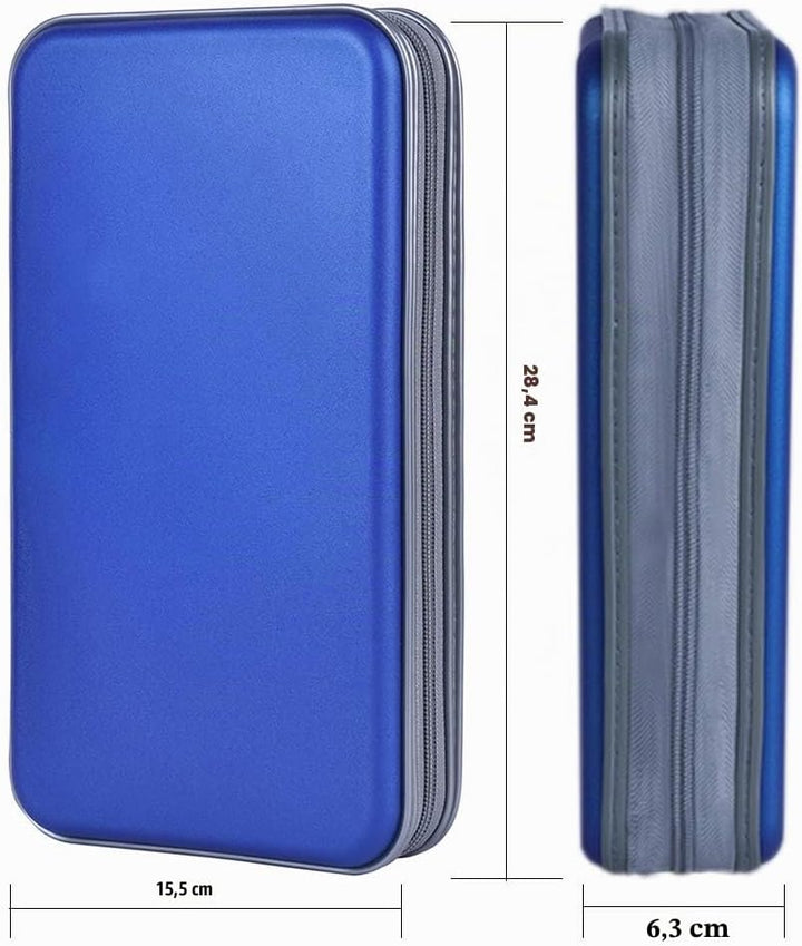 alavisxf xx CD Tasche, 96 CD/DVD Tasche Hartplastik CD Taschen Aufbewahrung Schutzhülle DVD Lagerung