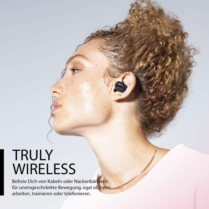 SOL REPUBLIC Amps Air 2.0 bluetooth Ohrhörer In-Ears schwarz 3-Stunden-Spielzeit/Ladeetui für bis zu