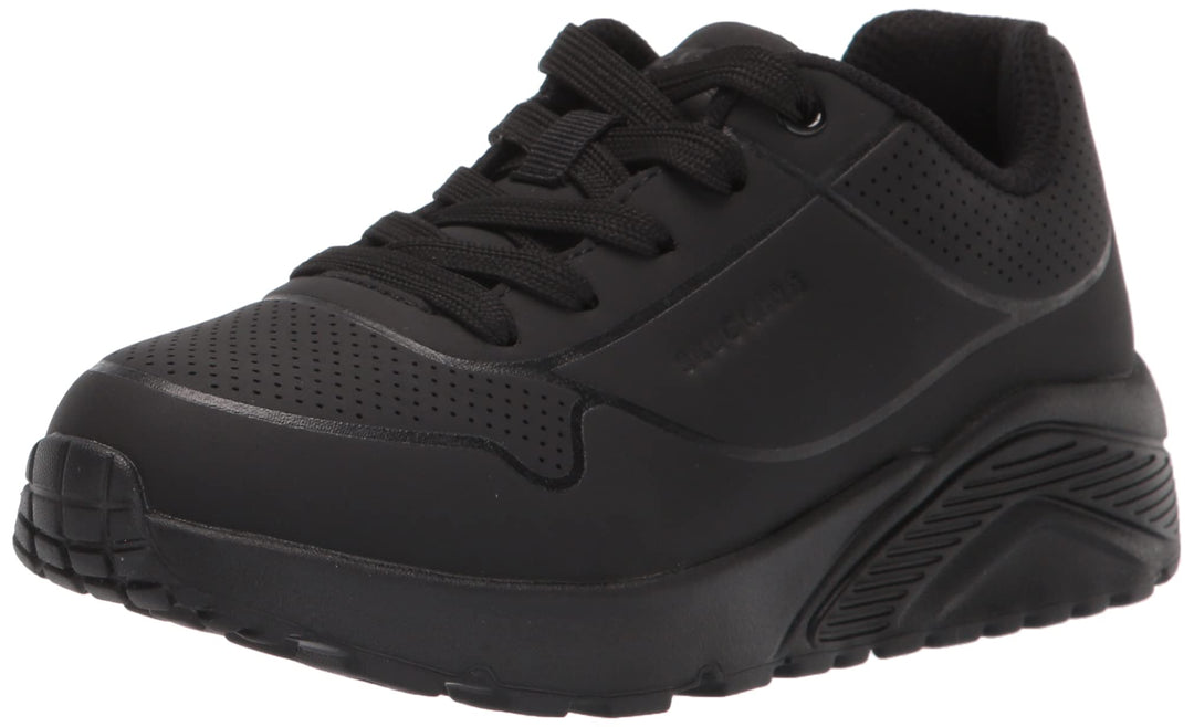 Skechers Jungen Uno Lite-delodox Sneaker, Black Synthetic Trim L