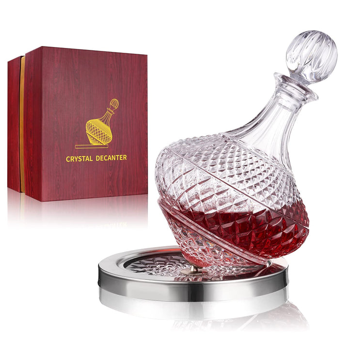 paysky Wein Dekanter, 1,5L, Weinbelüfter, Wein-Karaffe aus Kristallglas, Rotwein Glas-Karaffe, Mit I