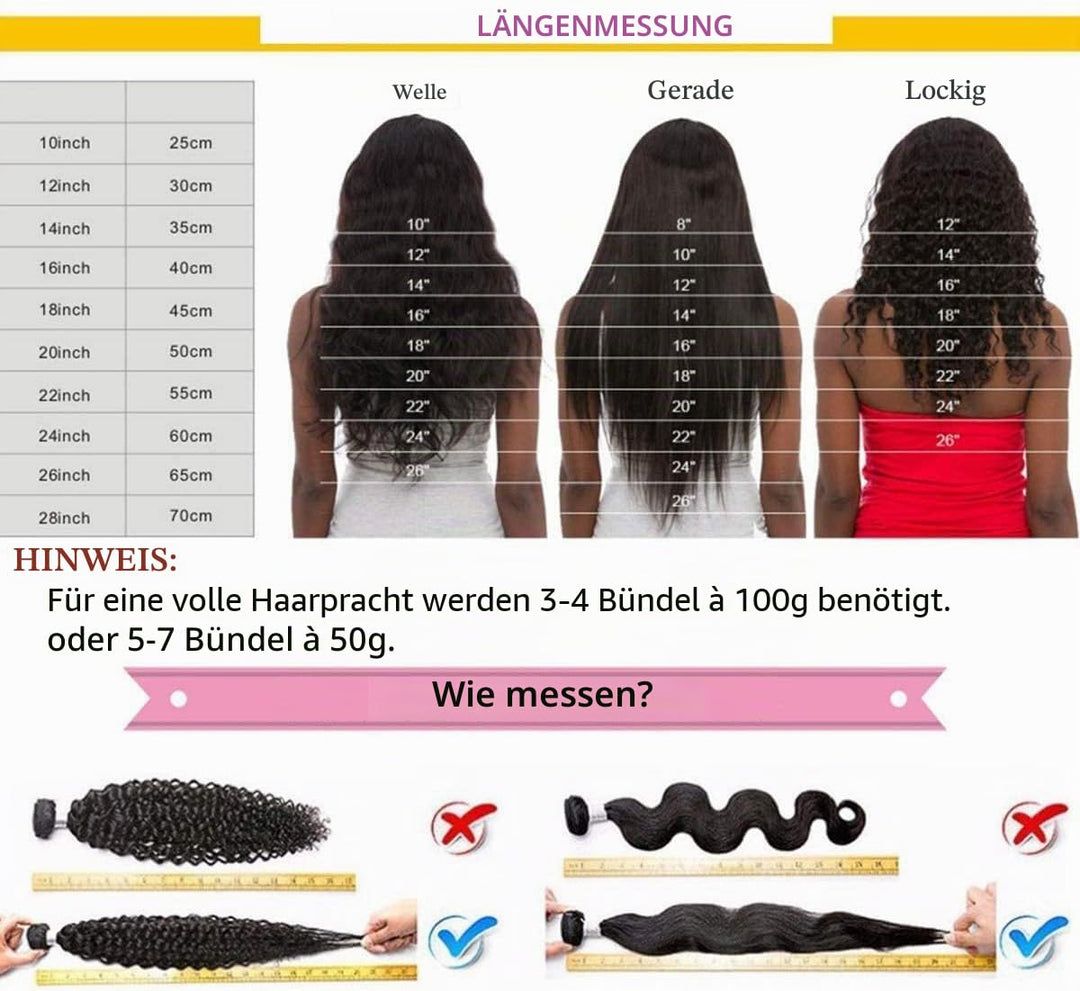 RICHAIR Human Hair Bundles, Curly Wave 3 Bundles, 16 Inches (40.64 cm), Human Hair Brazilian Curly H