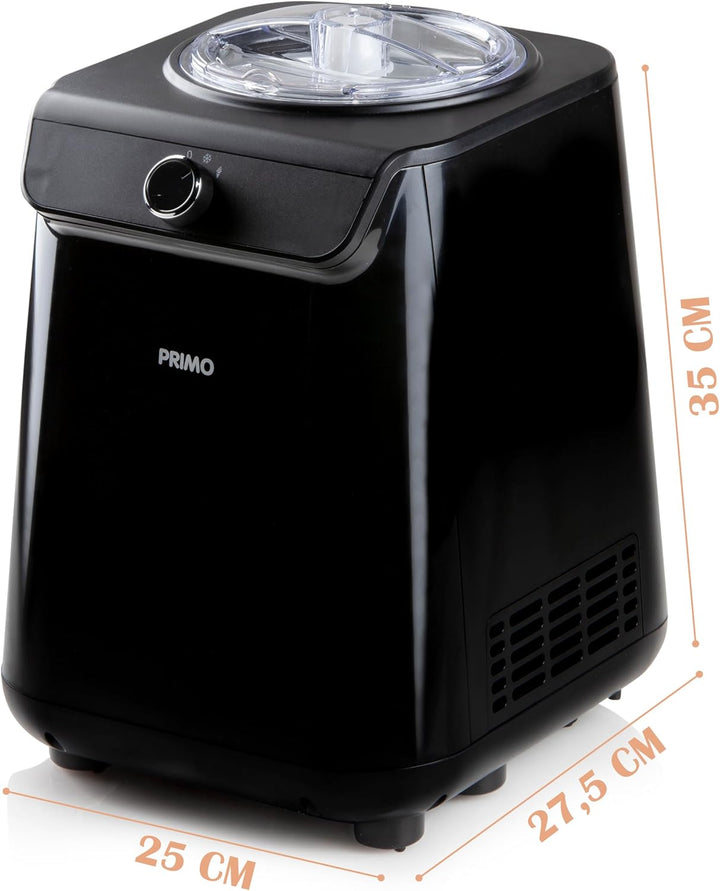 Primo PR401IM Professionelle Eiscreme-Maschine für Kompressor | Macht köstliches Eis in weniger als