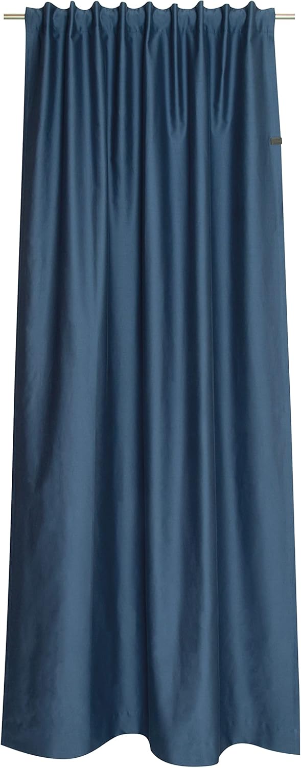 Schöner Wohnen Kollektion Gardine Soft 130x250 - Vorhang Blickdicht blau Baumwollmix - Vorhänge Wohn