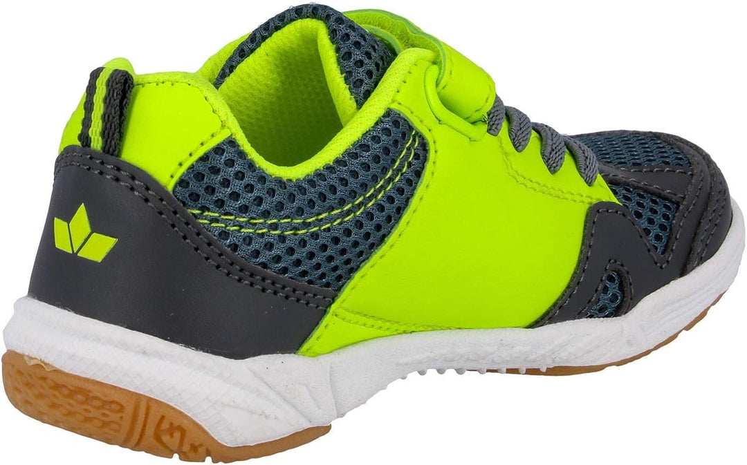 Lico Unisex Kinder Sport Vs Hallenturnschuhe 27 EU Anthrazit Lemon, 27 EU Anthrazit Lemon