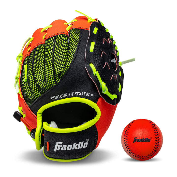 Franklin Sports Teeball-Handschuh - Links- und Rechtshänder Jugend-Fielding Handschuh - Neo-Grip - B