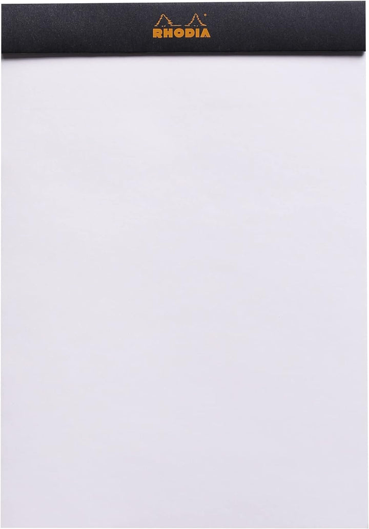 Rhodia 160009C - Packung mit 10 Notizblöcken No.16, DIN A5 80 Blätter blanko 80g, Schwarz, 1 Pack Sc