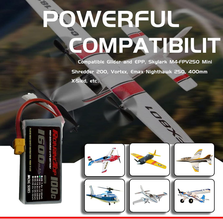 Roaring Top 1600mAh 100c 3s Lipo Battery Lipo Akku Anschluss für RC Auto 11.1v