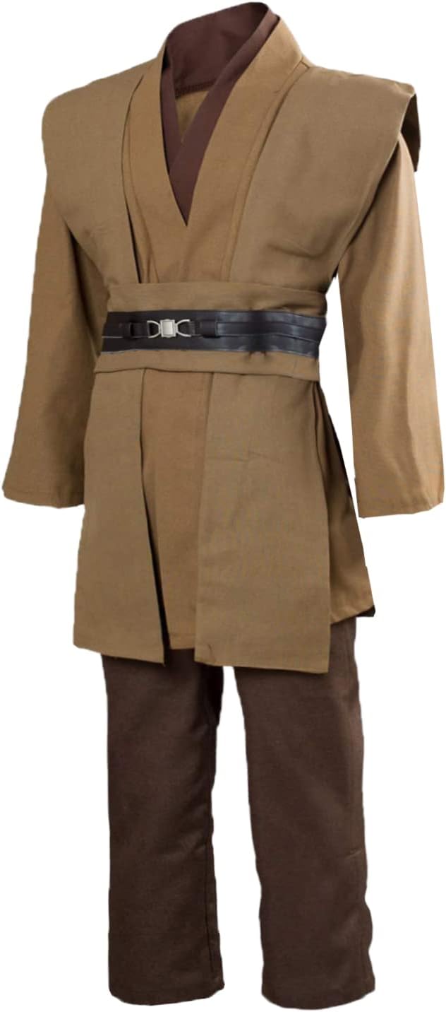 Bichingda Herren-Tunika, Ritterkostüm, Kapuzenrobe, Uniform, Cosplay, Komplettes Halloweenkostüm-Set
