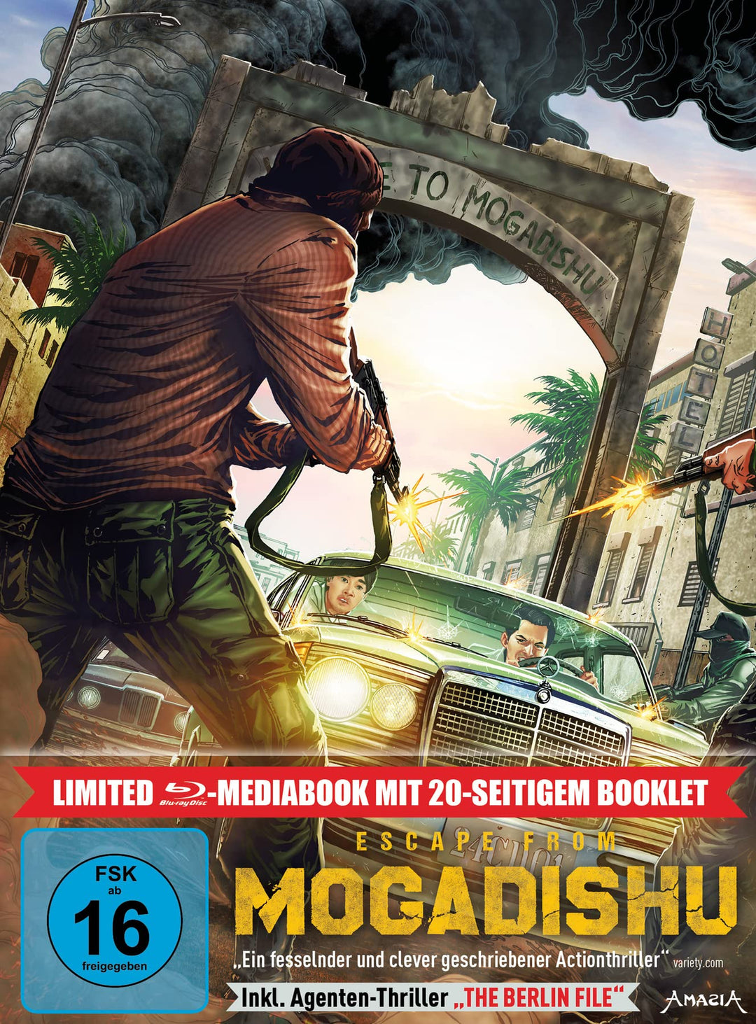 Escape from Mogadishu LTD. - Limitiertes 2-BD-Mediabook samt FSK-Umleger [Blu-ray], Blu-ray
