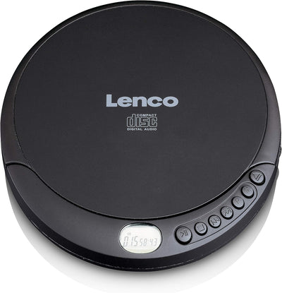 Lenco CD-010 - Tragbarer CD-Player Walkman - Diskman - CD Walkman - Mit Kopfhörern und Micro USB Lad