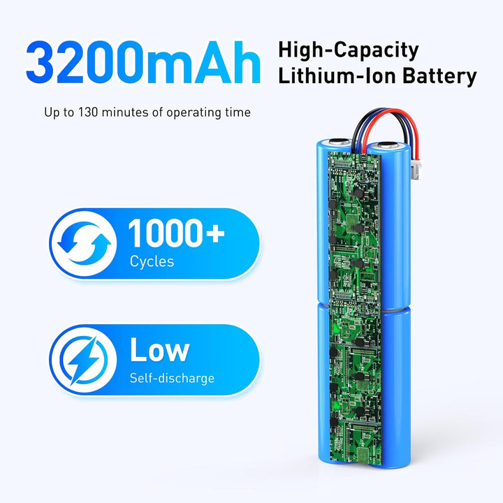 NASTIMA 3200mAh Li-Ion Akku Kompatibel mit Ecovacs Deebot N8, Deebot N8 Pro, Deebot N8+, Deebot N5,