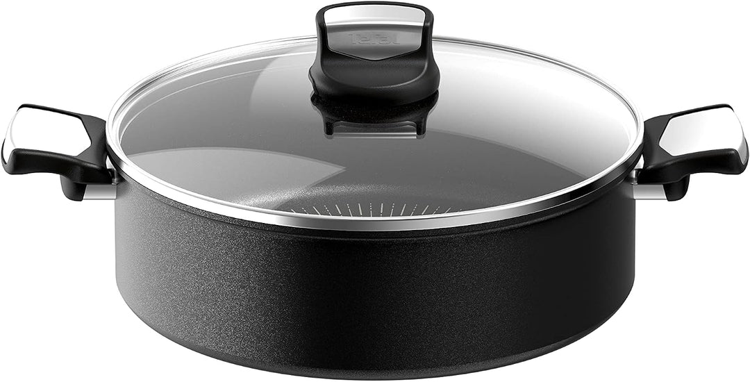 Tefal Unlimited On Schmorpfanne, 28 cm, kratzfest, Antihaftbeschichtung, Thermo-Signal™, Schmoren, S
