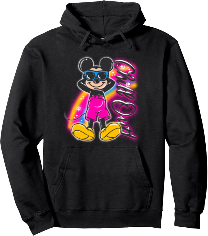 Disney Mickey And Friends Mickey Chill Out Airbrush Pullover Hoodie