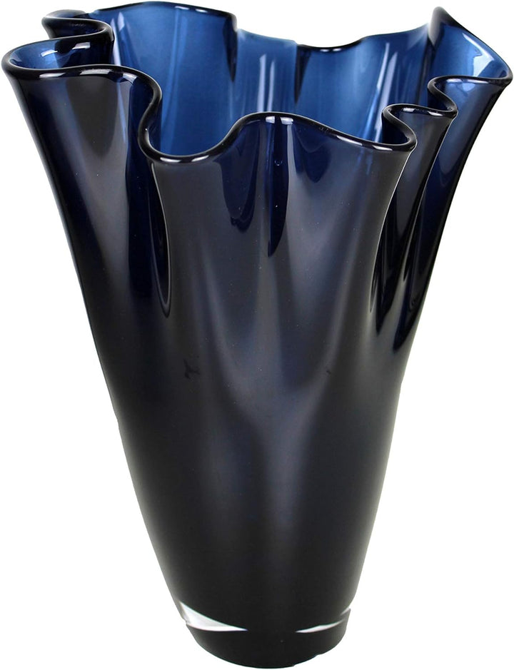 SIGNATURE HOME COLLECTION Glasvase, Glas, blau, 21 x 21 x 30 cm 21 x 21 x 30 cm Blau, 21 x 21 x 30 c