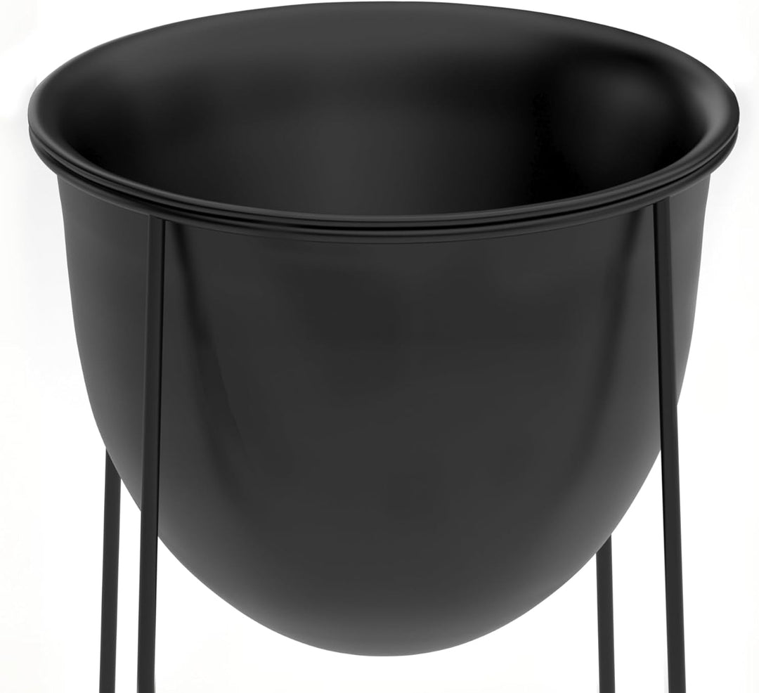 Ribelli Metall Blumentopf Ständer 2er Set φ25/28,5 cm, Blumenhocker mit Übertopf, Blumentreppe Pflan