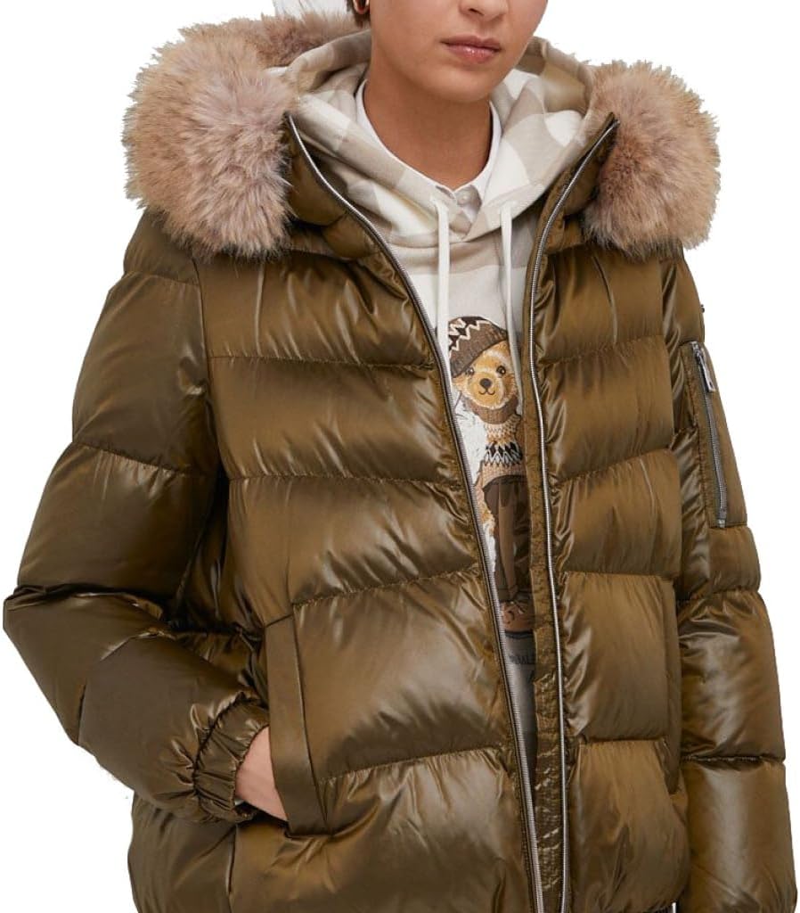Geox Damen W Backsie Jacket 52 DARK OLIVE, 52 DARK OLIVE