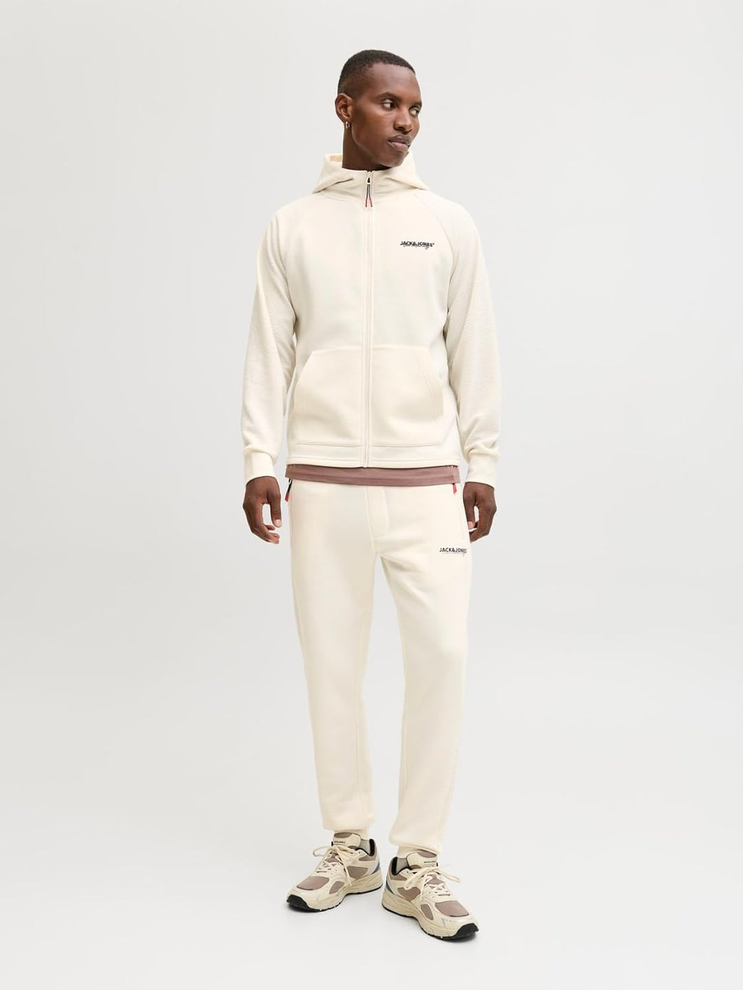 JACK & JONES Male Jogginghose Regular Fit Jogginghose XS Antique White, XS Antique White