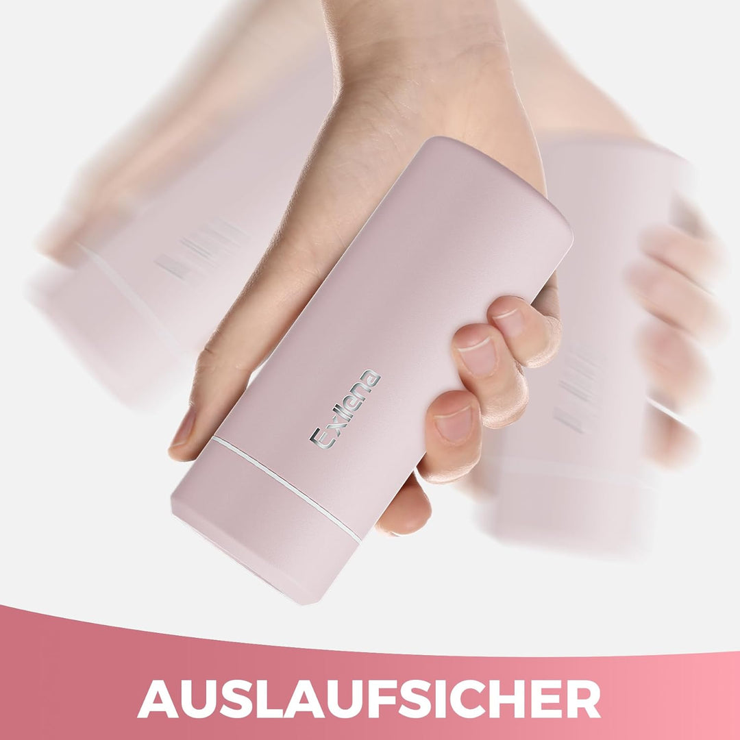 【Upgrade-Version】Exllena Mini Thermosflasche 250ml mit Edelstahl-Deckel, Trinkflasche Klein Doppelwa