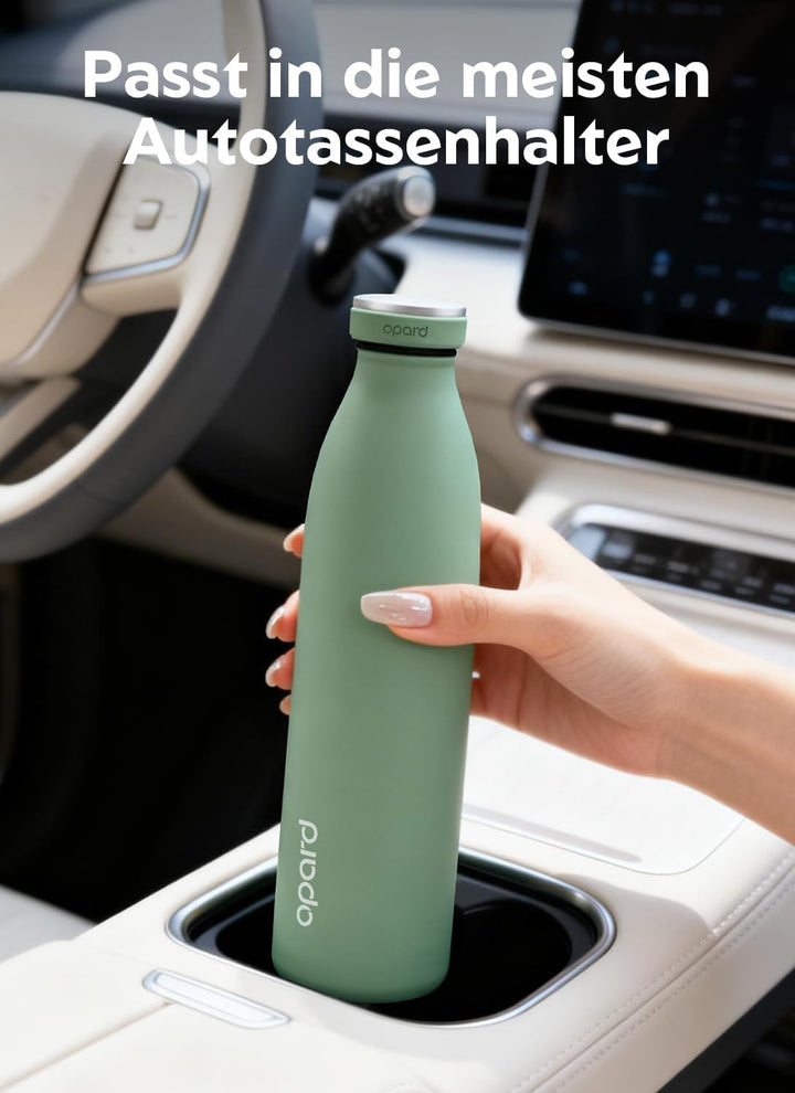 Opard Grip Thermosflasche 750ml, 36h Kalt &amp; 12h Heiss Trinkflasche Edelstahl, Trinkflasche Kohlensäu