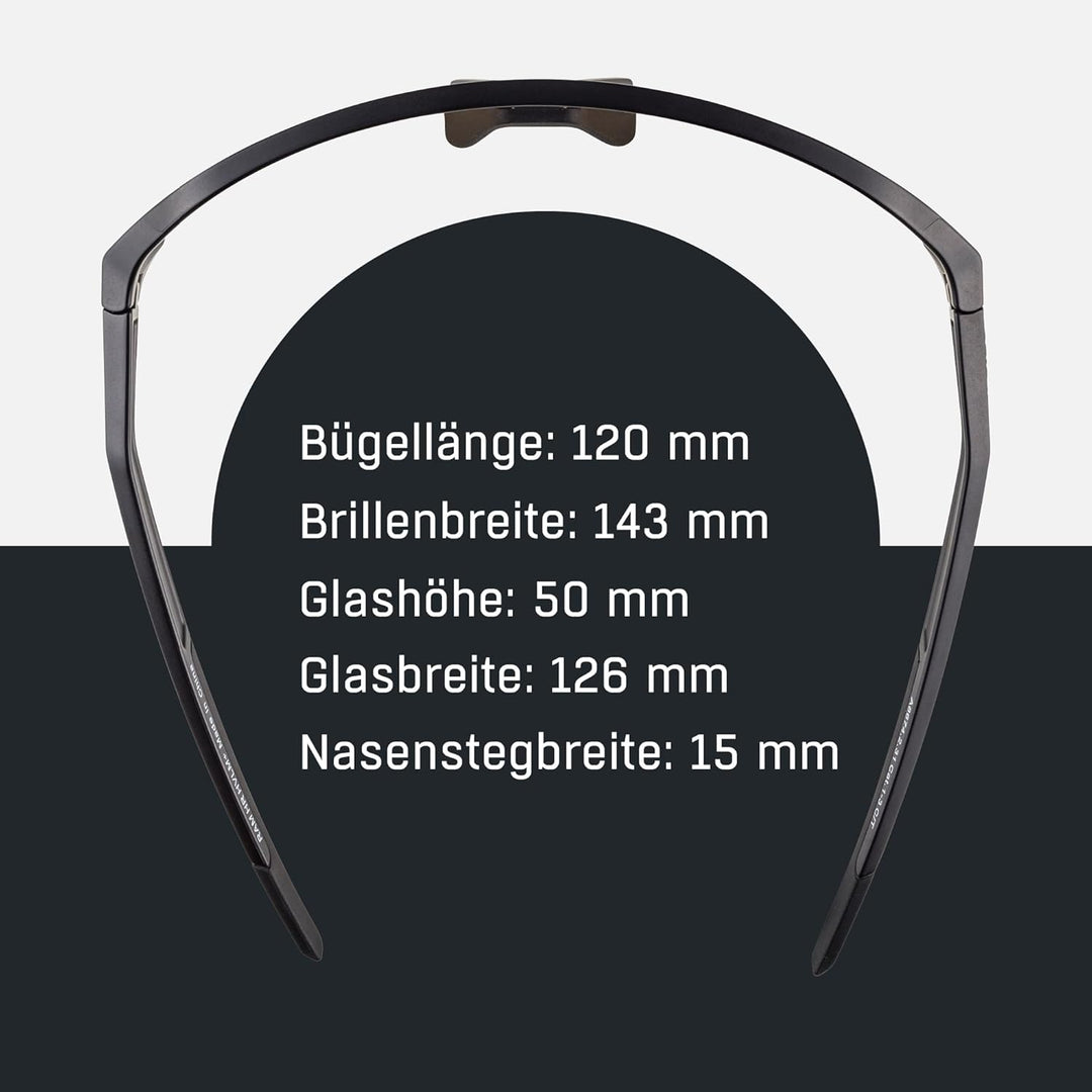 ALPINA Unisex Sport- & Fahrradbrille Sportbrille (1er Pack) Einheitsgrösse Black Matt, Einheitsgr&#x
