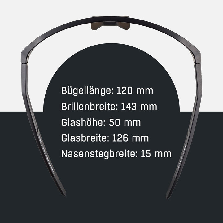 ALPINA Unisex Sport- & Fahrradbrille Sportbrille (1er Pack) Einheitsgrösse Black Matt, Einheitsgr&#x
