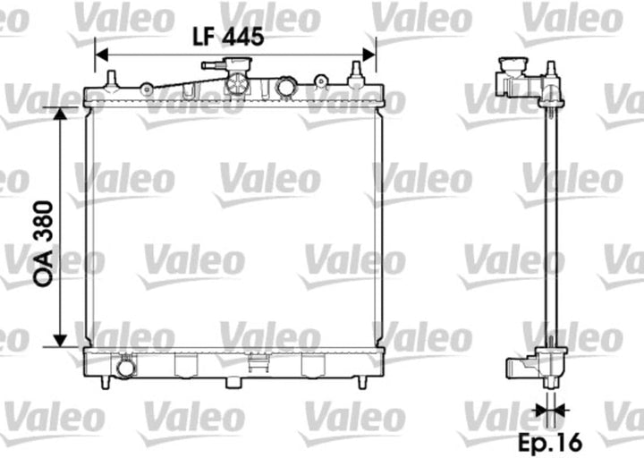 VALEO Kühler Motorkühlung 734246