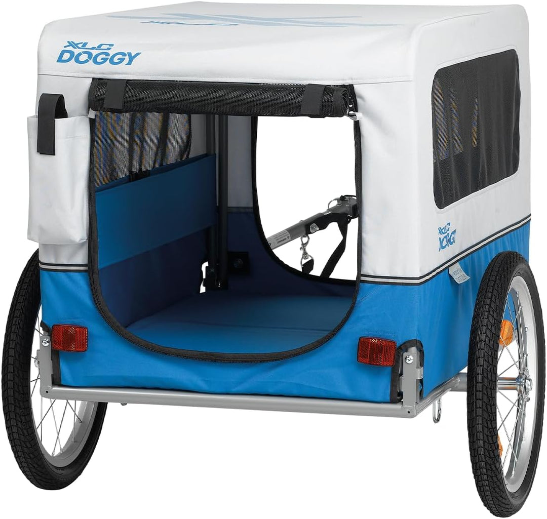 XLC Unisex – Erwachsene Doggy Van Fahrradanhänger 16 Zoll mehrfarbig, 16 Zoll mehrfarbig