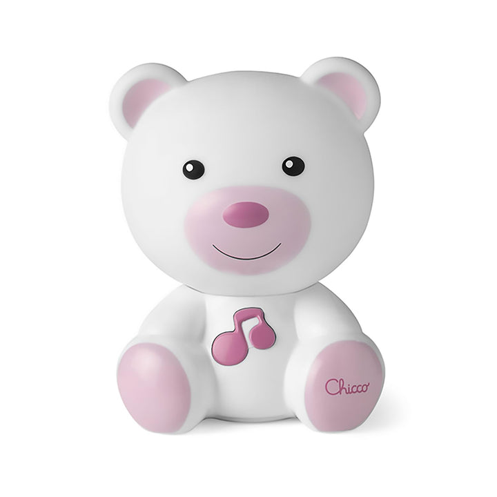 Chicco Bär-Nachtlicht, Traumlicht, tragbare Bär-Lampe mit klassischer Musik und beruhigenden Klängen