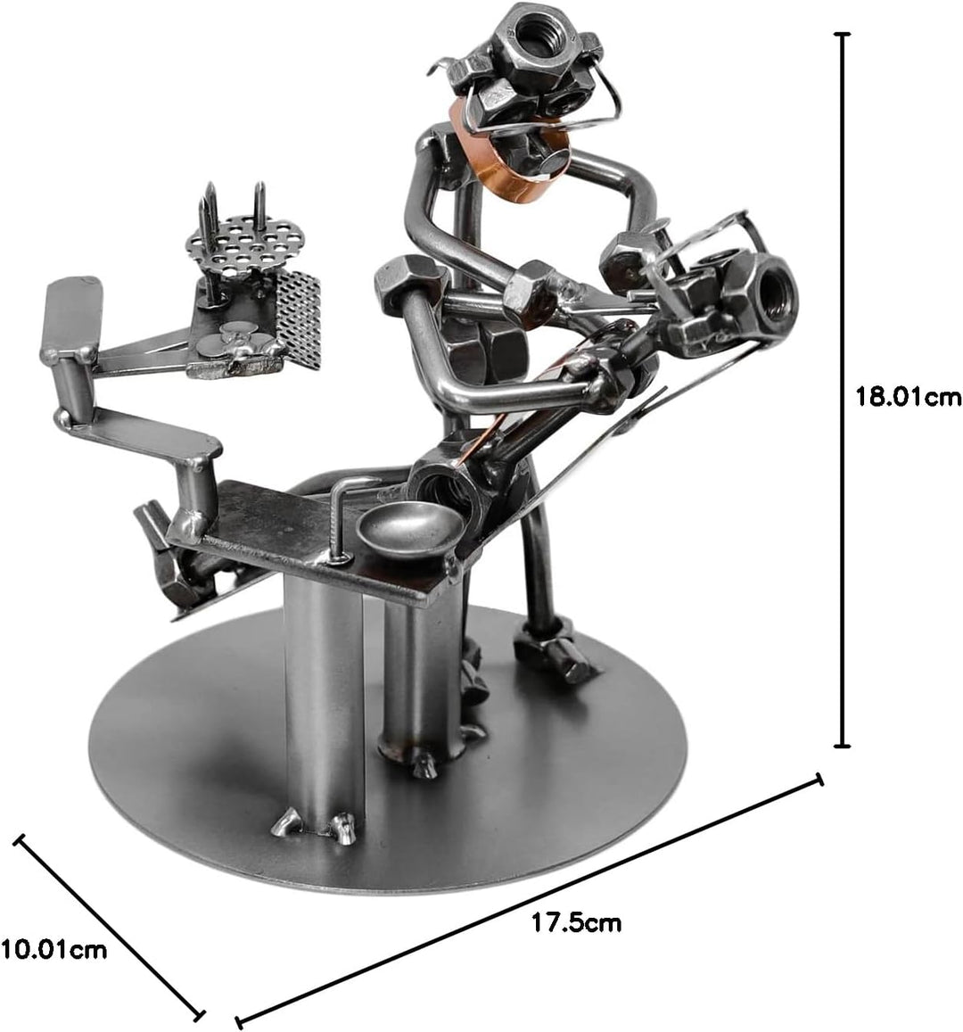 metalman24 Schraubenmännchen Zahnarzt I Handarbeit I Geschenkidee I Metallfigur I Metallmännchen I S