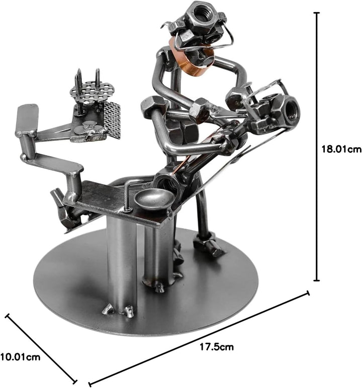 metalman24 Schraubenmännchen Zahnarzt I Handarbeit I Geschenkidee I Metallfigur I Metallmännchen I S