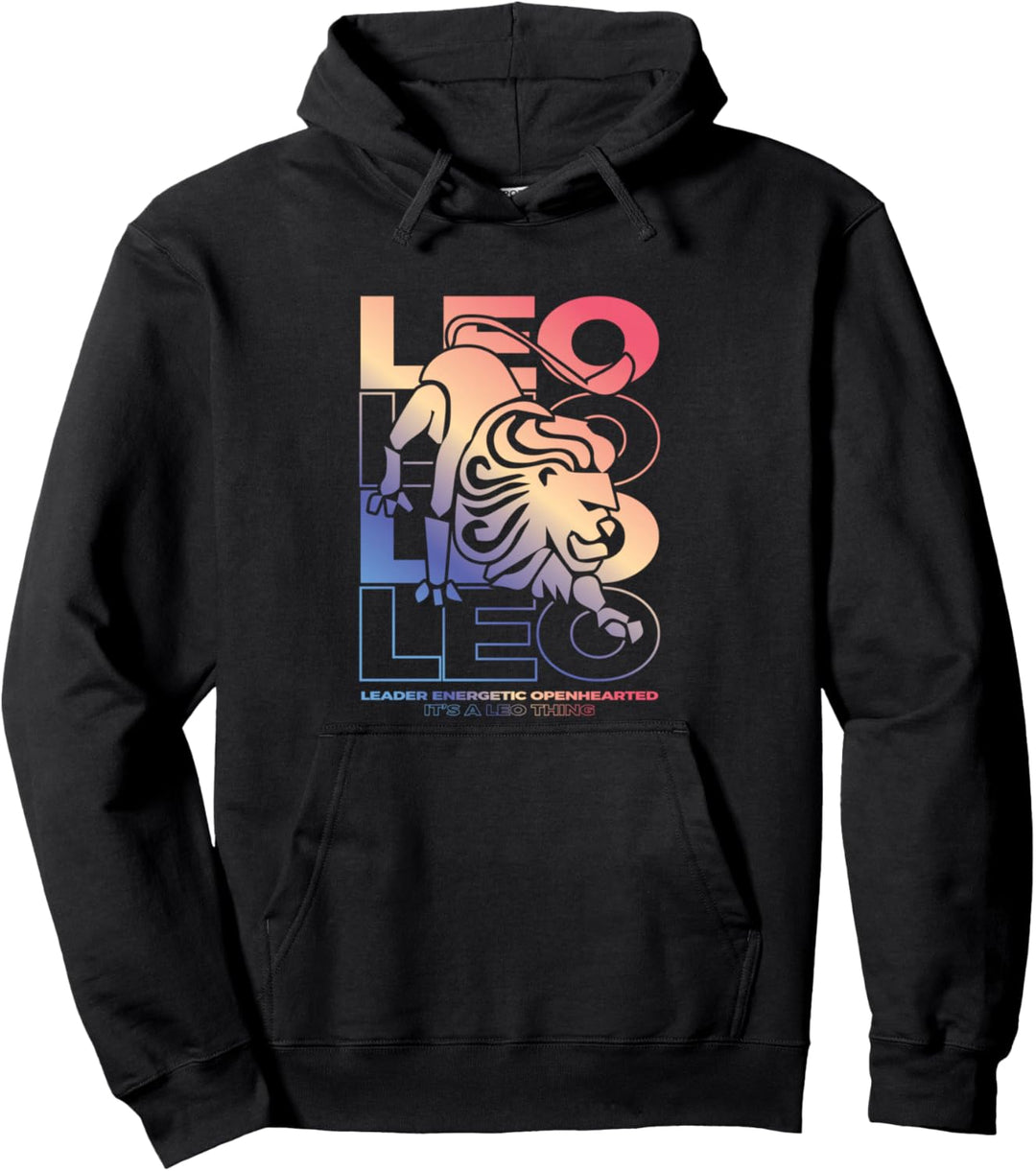 Löwe - Sternzeichen Esoterische Astrologie Pullover Hoodie