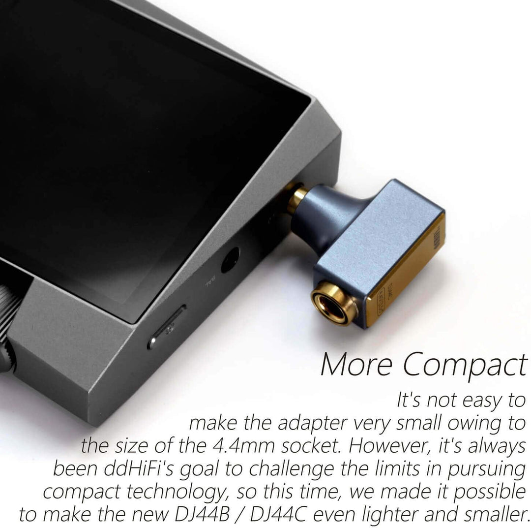 Linsoul DD HiFi DJ44C Mark II 4.4mm Female to 3.5 Male Headphone Adapter with Gold-Plated Copper Soc