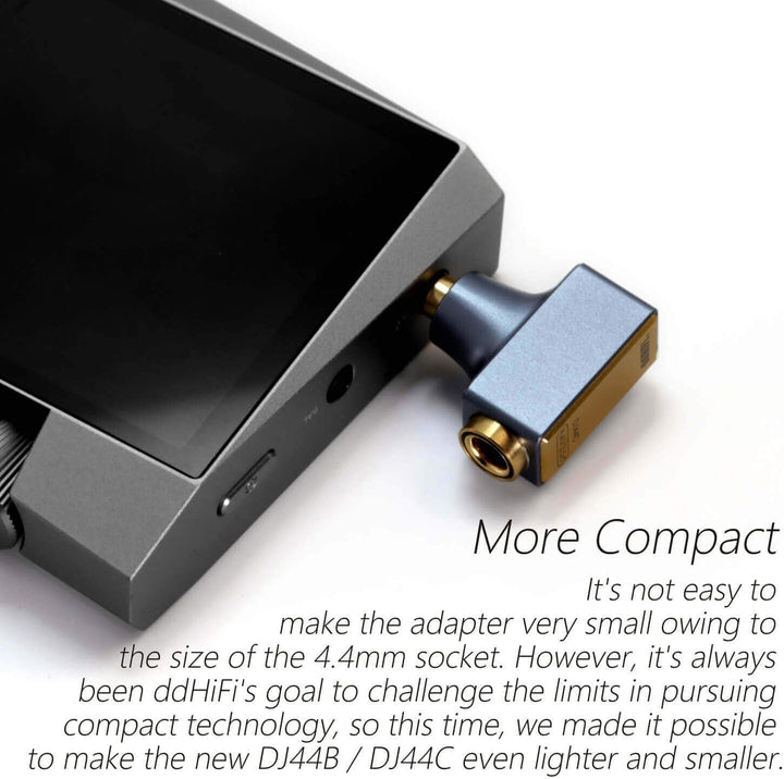 Linsoul DD HiFi DJ44C Mark II 4.4mm Female to 3.5 Male Headphone Adapter with Gold-Plated Copper Soc