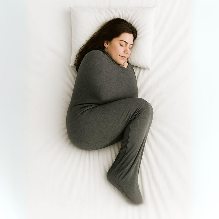 Rivello Schlafdecke Somnia – Sanfte Kompression wie eine Umarmung | Ultraleicht &amp; atmungsaktiv | Alt