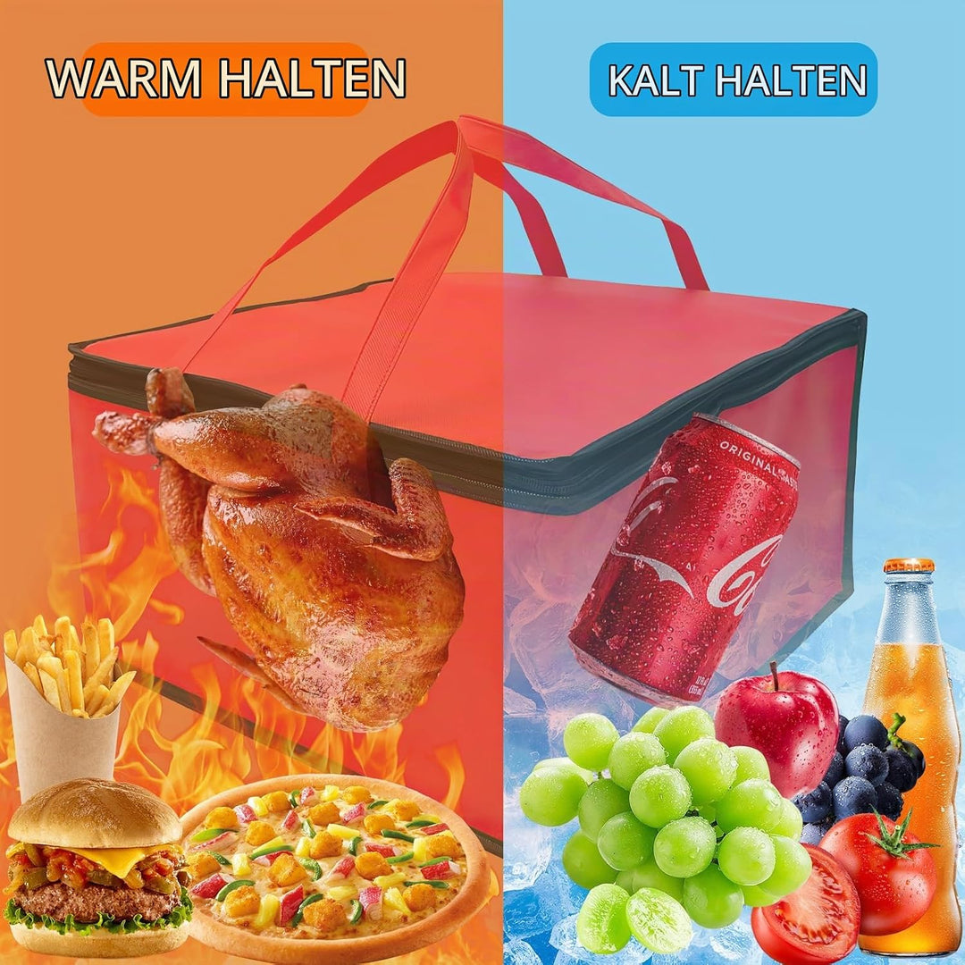 Kühltasche Gross 40 x 40 x 24 cm, Kühltasche für Torten, Bbierkasten, Lebensmittellieferung, Isolier