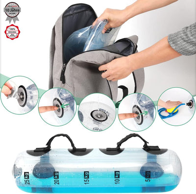 Ultrasport Aqua Fitness Bag, mit Wasser befüllbarer Wassersack für Cardio, Intervalltraining, Crossf