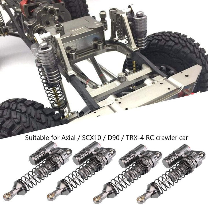 RC Stossdämpfer, 4 Stücke Aluminiumlegierung Hochfeste Federn Schocks Set fest für RC Crawler Auto,