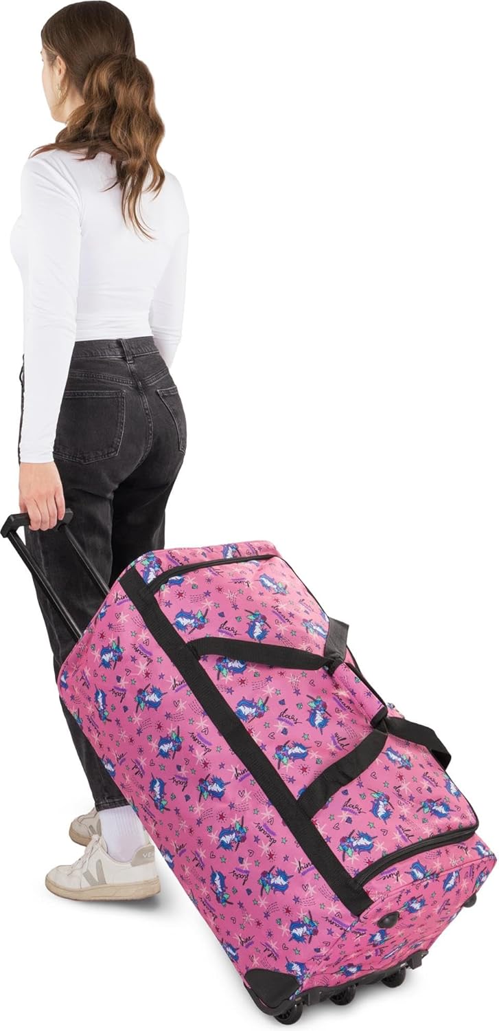 normani XXL Reisetasche Jumbo Big-Travel mit Rollen Farbe Einhorn Pink, Einhorn Pink