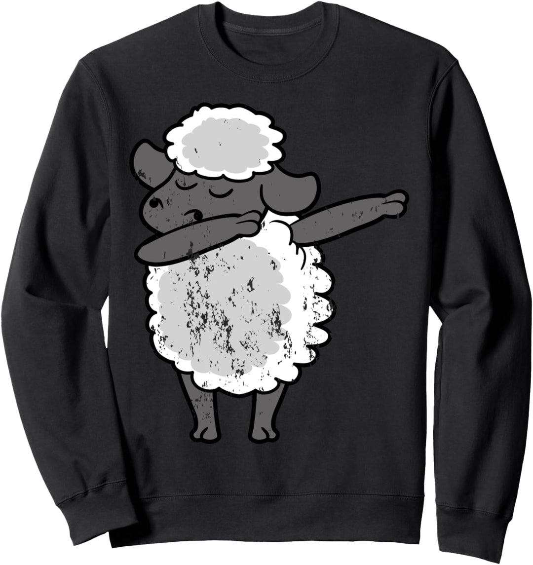 Retro Vintage Grunge Style Dabbing Dab Schaf Lamm Tiere Fun Sweatshirt