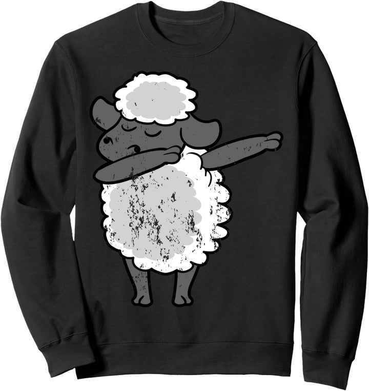 Retro Vintage Grunge Style Dabbing Dab Schaf Lamm Tiere Fun Sweatshirt