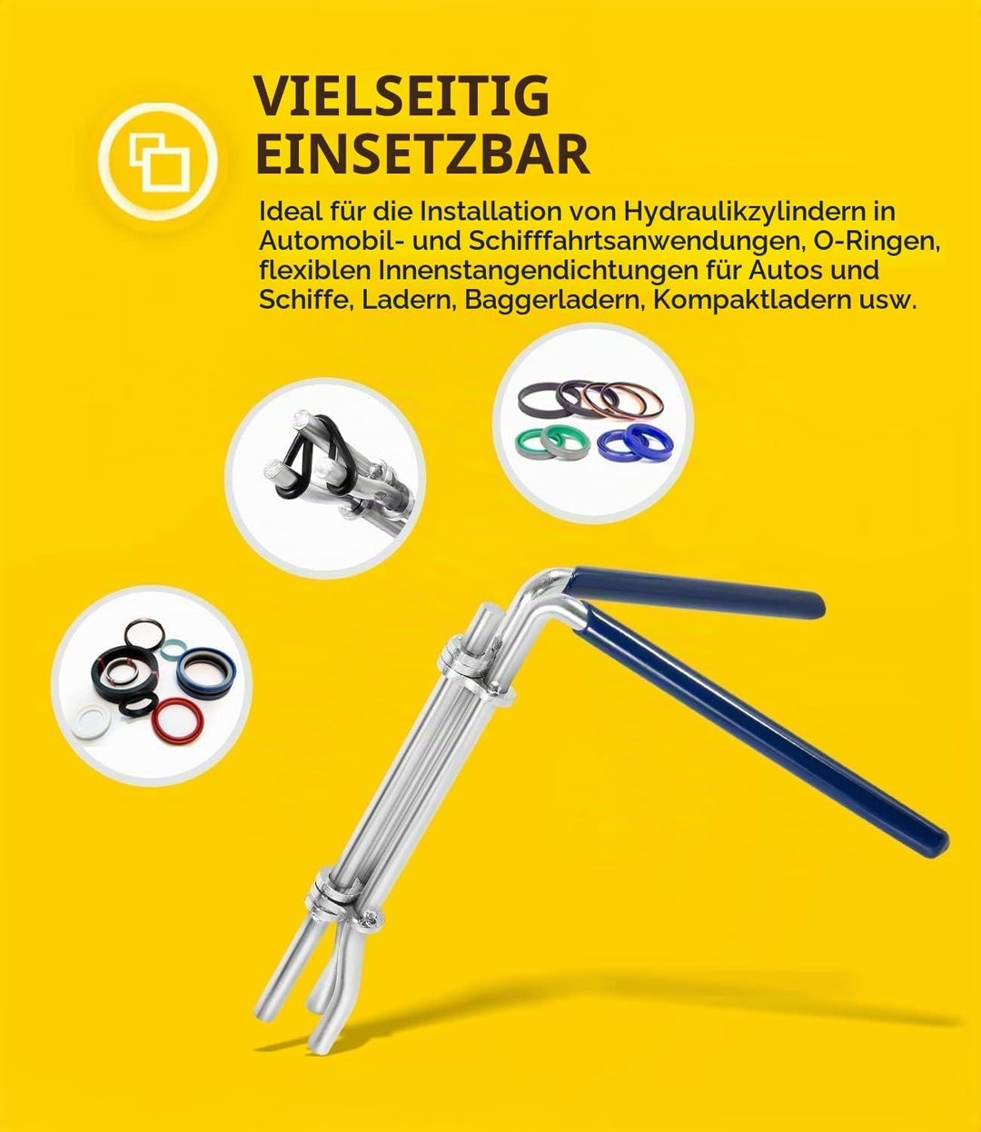 Installationswerkzeuge für Hydraulikdichtungen|Reparaturdichtungssatz für Hydraulikzylinderkolben| U