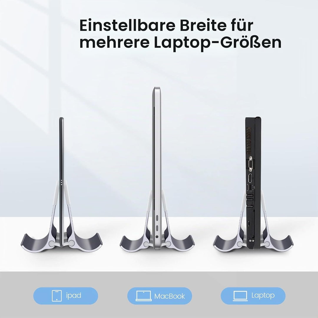 ORICO Vertikaler Laptop Ständer, Verstellbarer Laptop Halter Vertikal, Aluminium Notebook Halterung,