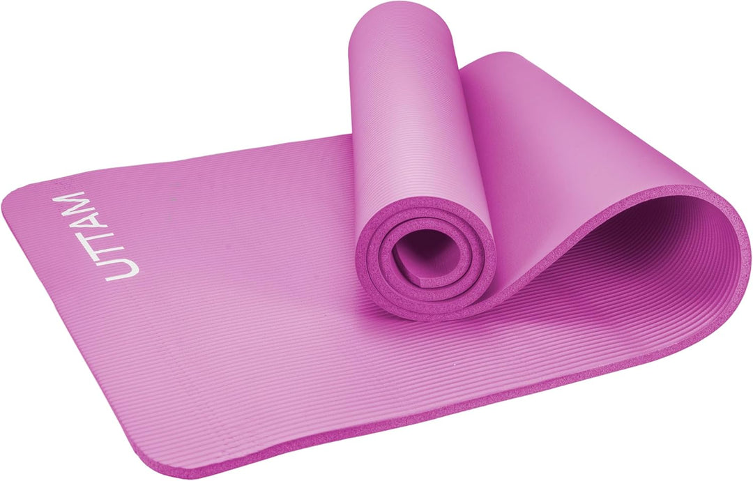 UTTAM Yoga Mat | Multi-Purpose Extra Thick Foam Exercise Mats | Stretching, Resistance Workout & The
