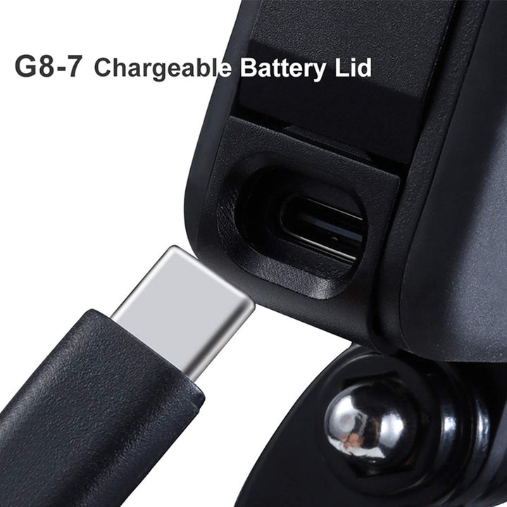 Ladebarer Akkudeckel für die Tür G8-7 Abnehmbarer Typ C Ladeanschluss für GoPro Hero Black 8 Sportka
