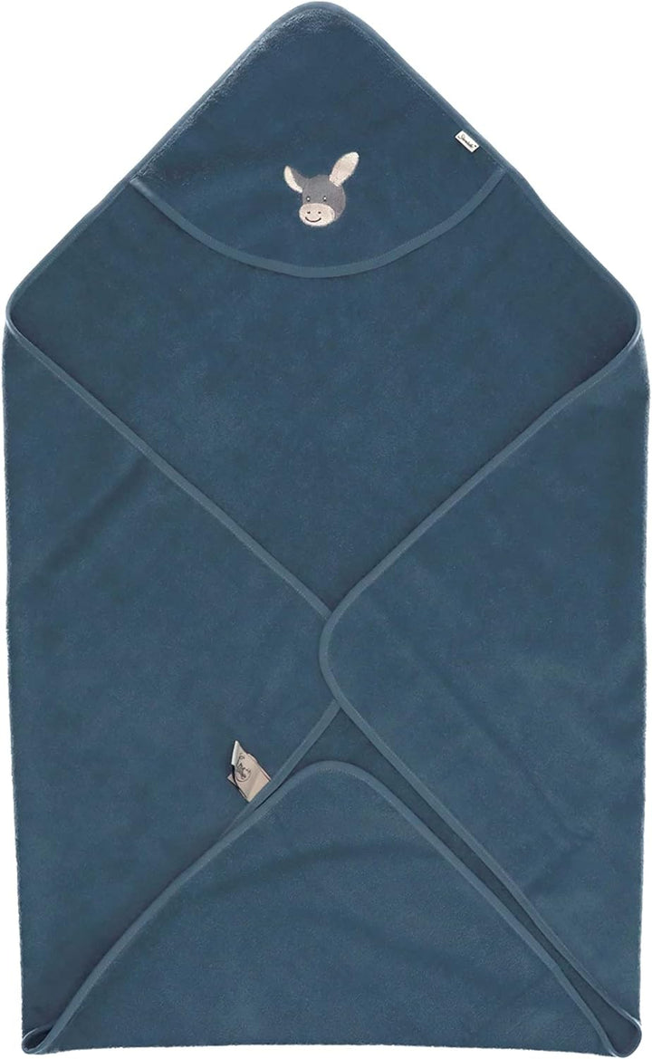 Sterntaler Baby Jungen Badetuch Baby GOTS Emmi - Badeponcho Baby, Kapuzenhandtuch, Badehandtuch Kind