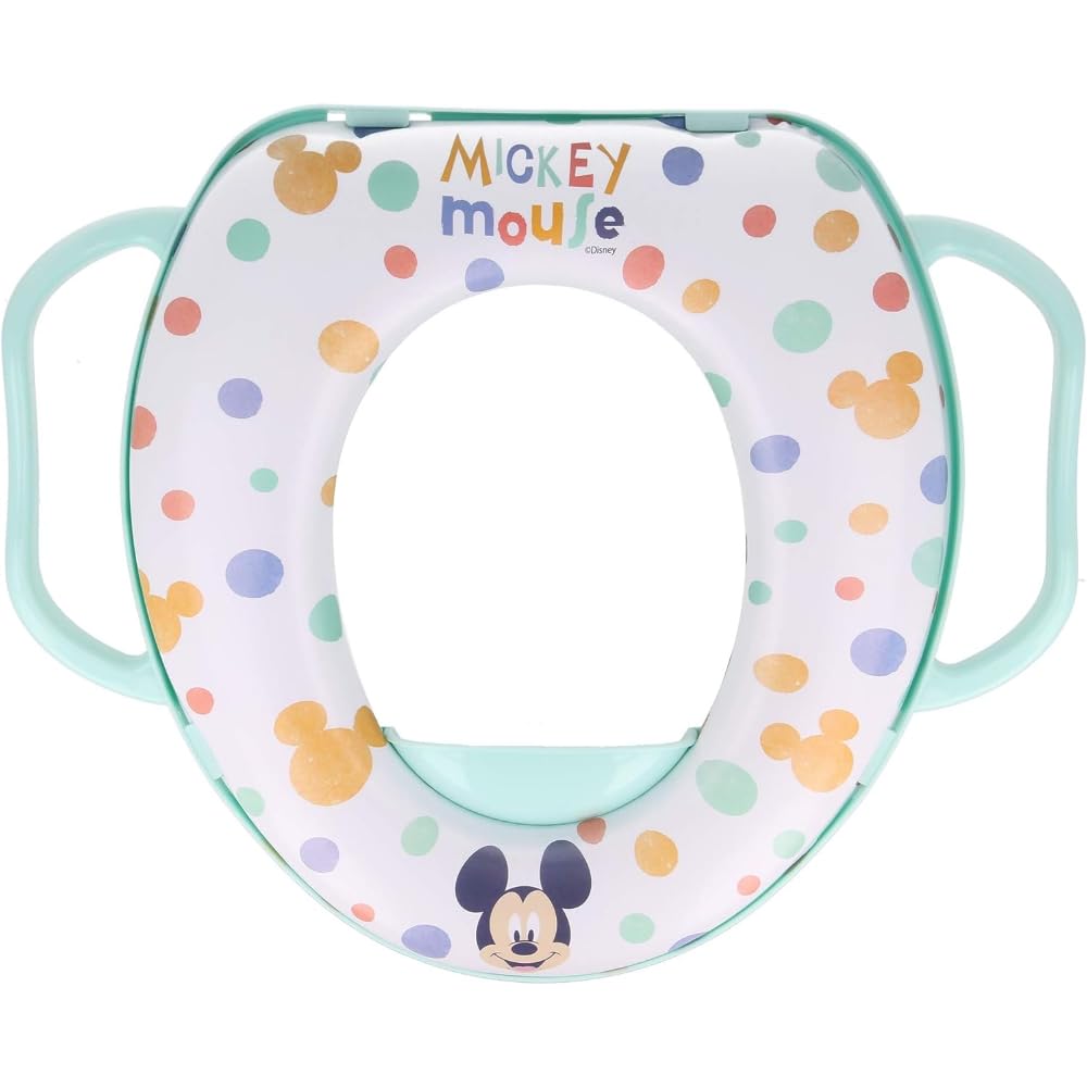 Toilettensitz für Kinder Mickey Disney Universal-WC-Adapter mit Griffen Mickey Maus, Mickey Maus