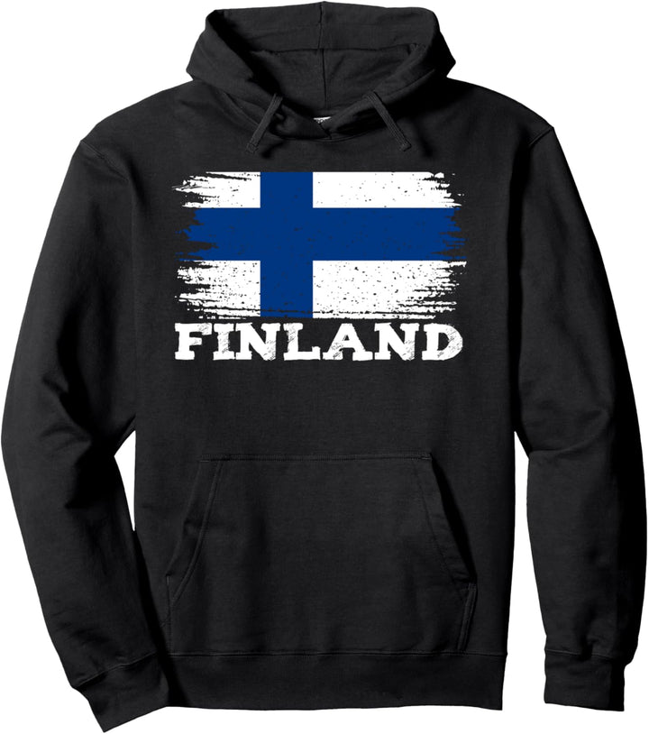 Finnland Finnische Flagge Heimat Sportveranstaltungen Design Pullover Hoodie